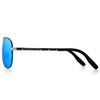 MERRY'S Polarized Sunglasses Men's Driver Glasses Bamboo Leg S8766 (Blue