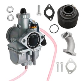 Zreneyfex VM22 26mm Carburetor with Air Filter Intake Compatible with Pipe Pit Dirt Bike 110cc 125cc 140cc Lifan YX Zongshen Pit Dirt Bike XR50 CRF70 KLX BBR Apollo Thumpstar Braaap Atomic DHZ SSR