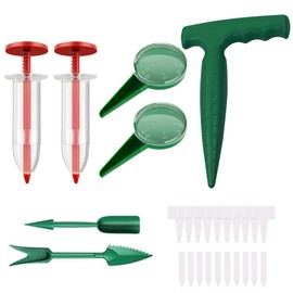 GCFTIFF 9pcs Seed Spreader Set,Adjustable Mini Sowing Seeds Dispenser, Handheld Mini Seedlings Dibber and Widger Garden Hand Tool, Ideal Gardening Tools for Small Seeds of Flowers, Vegetables