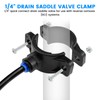 SDTC Tech 2-Pack Drain Saddle Valve with 1/4" Quick Connect