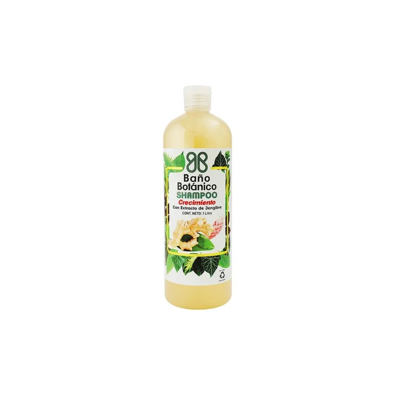 Shampoo Baño Botanico Extracto De Jengibre (crecimiento)1 Lt