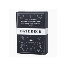 BestSelf Date Deck – 50 Conversation Cards Engaging for Couples - Fun and Thought-Provoking Date Night Game - Playing Cards to Unlock Deeper Connection and Intimacy