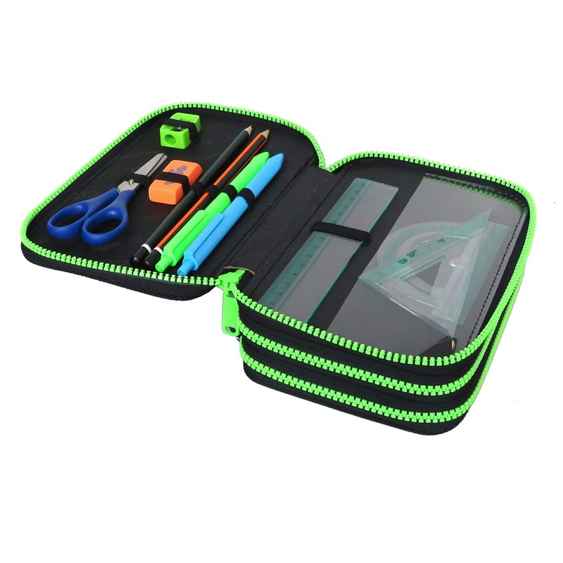 CoolPack PEEK A Boo XXL Pencil Case, 3-Compartment School Pencil