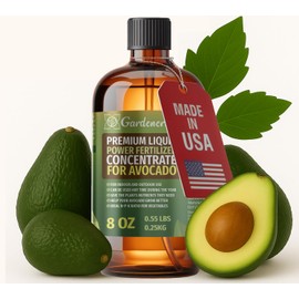 Liquid Power Avocado Fertilizer - Professional Liquid Plant Food for Avocado - Fast-Acting Concentrate for Growth, Strong Roots & High-Yield Harvest - 8 oz - Indoor & Outdoor Use