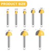 UTRUSTTO Cove Box Router Bit Set 1/4 Inch Shank, 8