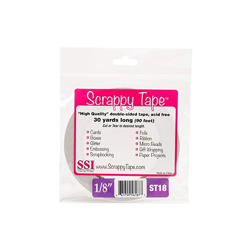 Scrappy Tape 1/8"X30 Yards-