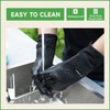 GEEKHOM Silicone Oven Gloves Heat Resistant BBQ Gloves with Cotton