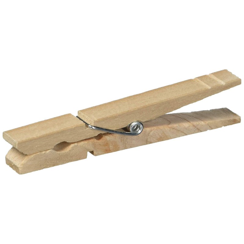 HOMZ Wood Clothes Pins, 96-Count