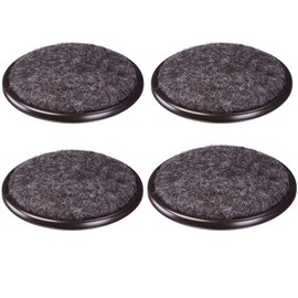 Rocky Mountain Goods Carpet Base Furniture Cups 4 Pack - Protection for Hardwood Floors, Carpet, Laminate, Tile - Non Slip Heavy Duty Metal Design with Carpet Base Caster Cups (2 3/8")