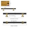 Amerdeco 10 Pack Matte Black and Gold Cabinet Pulls 5