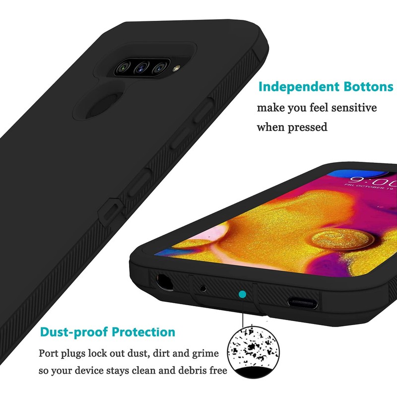 Annymall Bumper Case for LG V40 & V40 ThinQ, Heavy