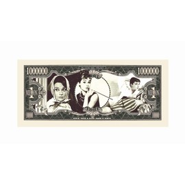 American Art Classics Set of 5 - Audrey Hepburn Million Dollar Bill