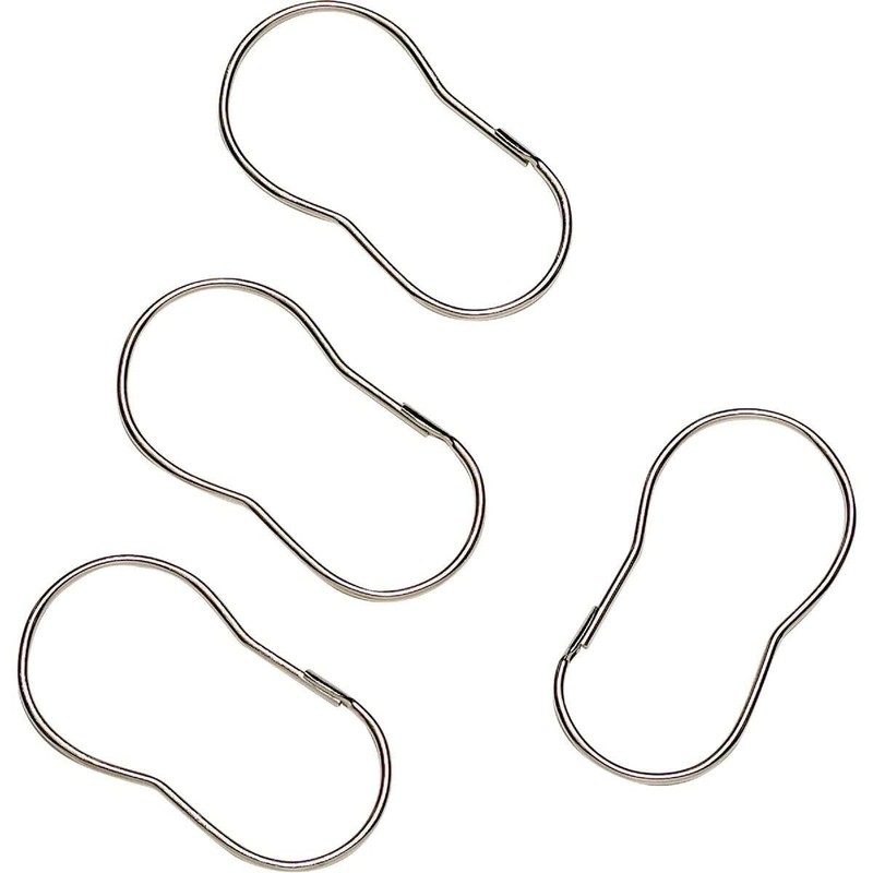 ZENITH/BATHWARE 90SS 12PK CHR Wire Shower Hook
