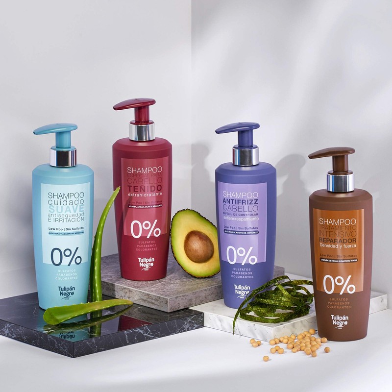 Tulipan Black Coloured Hair Shampoo Sulfate and Parabens Extractor-Ratant 500