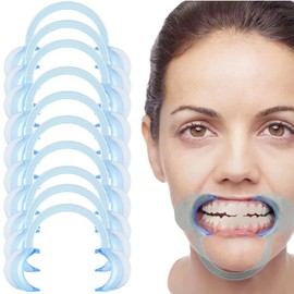 C-Shape Mouth Opener, Pack of 10 Dental C-Shape Mouth Openers, Mouth Opener Challenge, Cheek Holder, Mouth Angle Holder, for Oral Examination, Treatment, Teeth Whitening