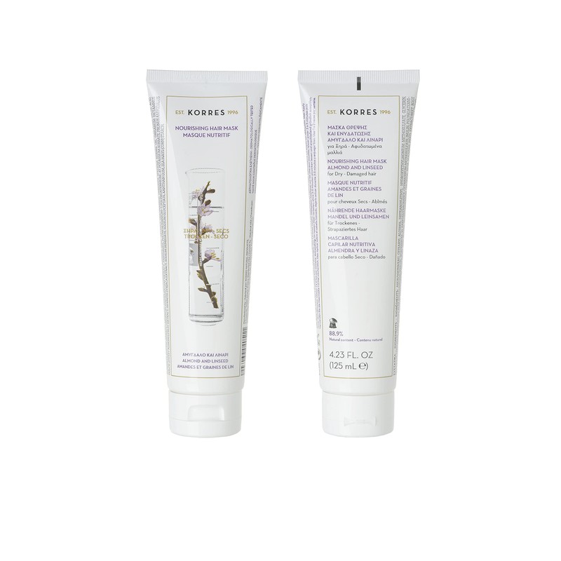 Korres Almond and Linseed Hair Mask for Dry/Damaged Hair 125ml