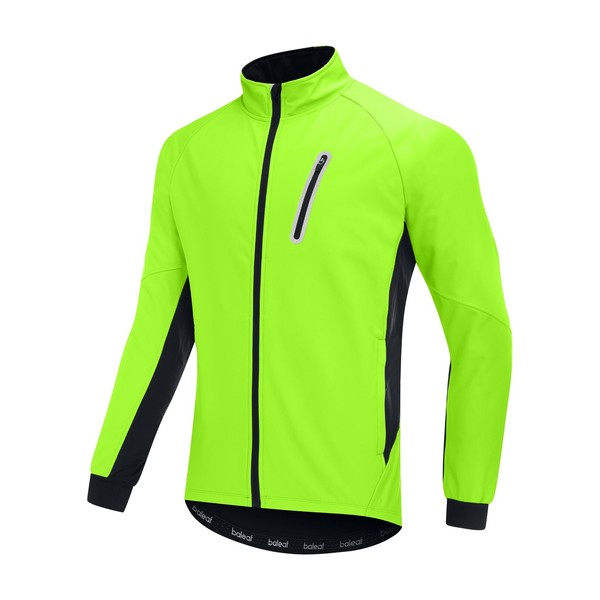 baleaf Men's Winter Cycling Jackets Water Resistant Thermal Running Softshell