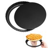 SUJIBHI Quiche Pan 8 inch Non-Stick Tart Tin Flan Case