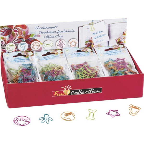 Brunnen Paper Clip Pack of 24 6 Designs