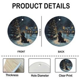 Black Golden Doodle Ornaments for Christmas Tree – Dog Christmas Ornament 2025, Goldendoodle Gifts Women, Black Poodle Ornament, Cute Puppy Gifts for Dog Lovers