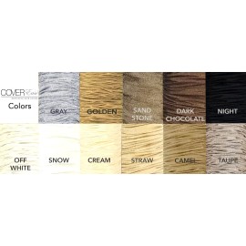 Cover Ease Tan Hook & Loop Removable Cover 6 ft Chandelier Chain Cover USA