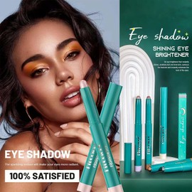 Maquillaje Sombra de ojos en barra, Lápiz de sombra de ojos profesional, Lápiz delineador de ojos Brillo brillante, Lápiz de sombra de ojos en crema Resaltador de ojos Alta pigmentación Larga duración Impermeable (3#)