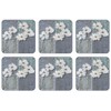 Plymouth Pottery - White Poppies Coasters - Set of 6