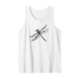 Mens Womens Kids Illustration Vintage Retro Dragonfly Lover Tank Top