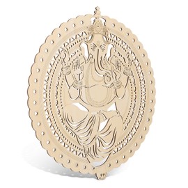 Fourth Level MFG Ganesha, arte de pared de madera hindú, decoración de pared india, mantra, meditación, Radha Krishna