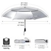 G4Free 42/46 Inch Travel Folding Umbrella Windproof Compact UPF 50+