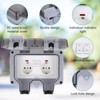 NVIYAM Outdoor Socket Surface-Mounted, IP66 Waterproof Socket with Switch Indicator