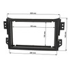 tomzz Audio 2439-146 Double DIN Radio Faceplate Compatible with Opel