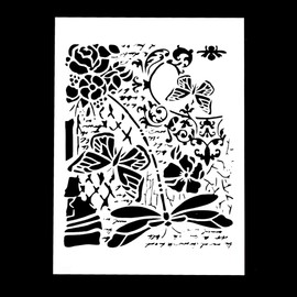 DIY Decorative Butterfly Stencil Template for Painting on Canvas Wood Furniture Craft Paper (A4 Size)