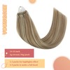 YoungSee Micro Ring Extensions, Real Hair, Light Brown, Micro Ring