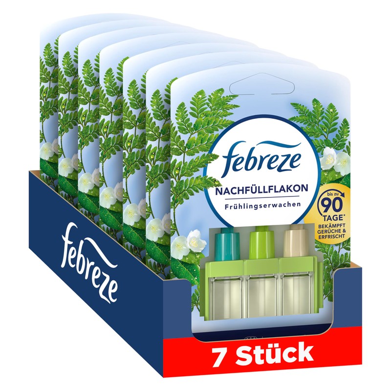 Febreze 3Volution Spring Awakening Fragrance Plug Refill Bottle 7 x