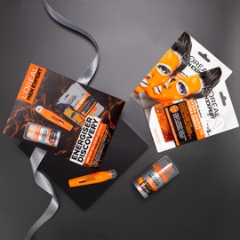 L’Oreal Men Expert Energiser Discovery Gift Set, Men’s Skincare Gift For Him Featuring: Hydra Energetic Vitamin C Anti-Fatigue Moisturiser [50ml], Anti-Fatigue Eye Roll-On [10ml] and Sheet Mask x2