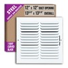 Fits 12x12 Duct Opening 1 Way Fixed Curved Blade Air