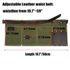 Heavy Duty Tool Apron with Hammer Loop,Waxed Canvas Waist Work