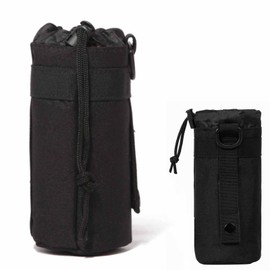 YUWENW Bottle Pouch Water Bottle Pouch 1 Pack Nylon Plastic Bottle Holder Water Bottle Bag Handy Pouch Water Bottle Bag Drink Holder for Outdoor Airsoft Molle Camping Bicycle Climbing Bike Fishing