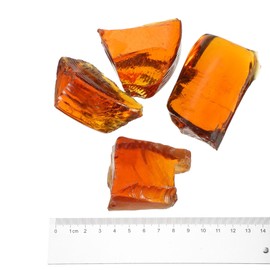 sourcing map Fire Glass for Fire Pit, 5-8cm(2"-3.1") High Luster Reflective Glass Rocks for Natural or Propane Fireplace, Safe for Outdoors and Indoors Fire pit Glass, Brown, 400g/14oz