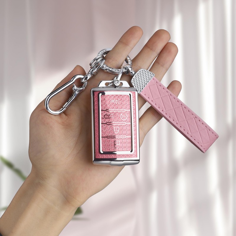 Seedwee for Jeep Fob Cover, Soft TPU Keys Protector Bling