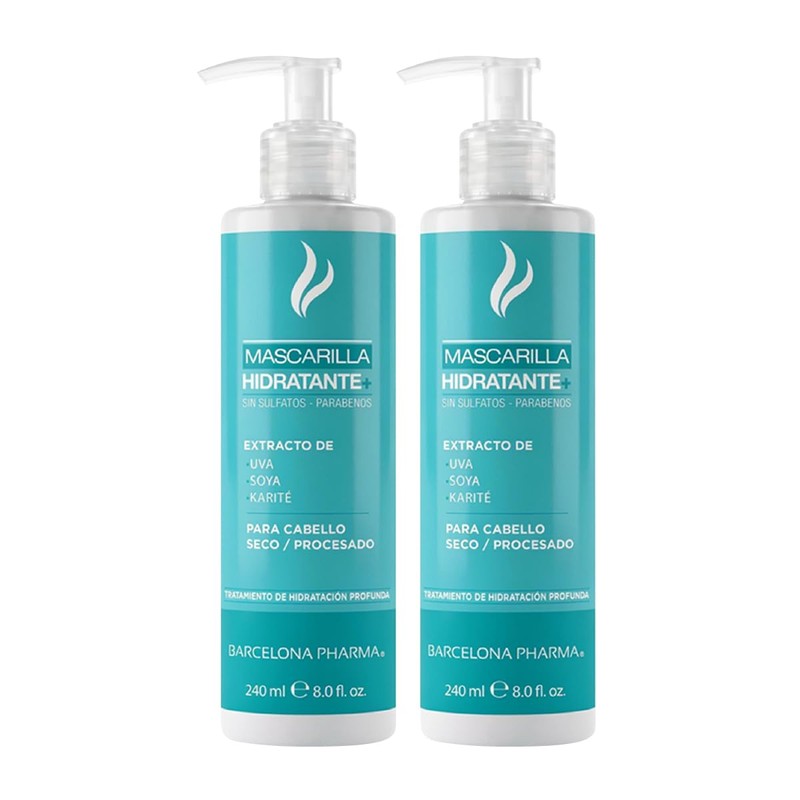 Mascarilla Hidratante Reparadora, Cabello Seco y Maltratado, Semilla Uva