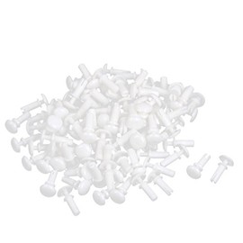 Sourcingmap Panel 11mm Length Nylon Push Clips Fasteners Rivets White 100Pcs