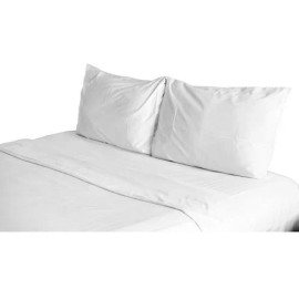 Spring Air Juego De Sabanas Microfibra Soft Sensation Queen Size Blanco