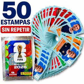 Genérico 50 Estampas Panini Mundial 2026 Sin Repetir Abiertas