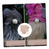 NUOBESTY 5sets Faux Fur Gnome Craft Kit Wooden Balls Cushion