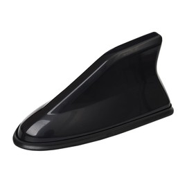 CGEAMDY Car Shark Fin Antenna Cover Fairing, Fm/AM Antenna, Made of ABS, Low Wind Resistance, for SUV, Trucks, Vans, Car Tuning (Black)