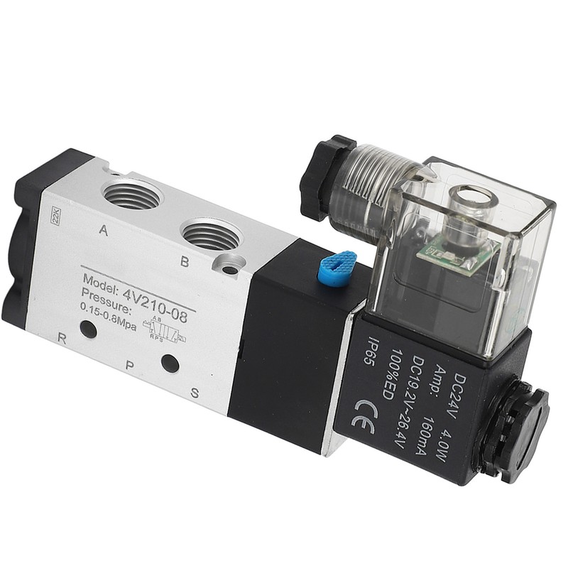 Solenoid Air Valve 2 Position 5 Way Aluminum Alloy High