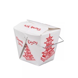 Wholesale Move Out [25] 16 Oz Chinese Take Out Boxes & [25] Disposable Bamboo Chopsticks Value Set