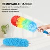 iHUFeather Rainbow Static Duster 24inch Reusable Microfiber Electrostatic Dusters with